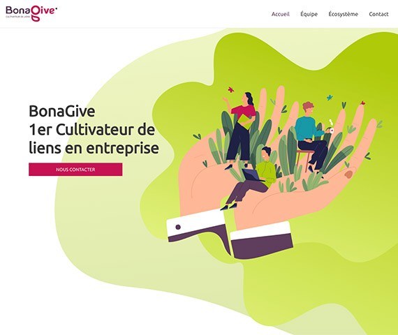 maquette de site internet bonagive
